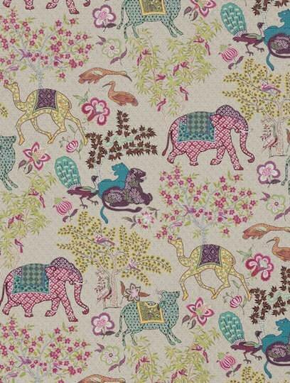 Pierre Frey Jardin De Mysore Behang Les Dessins&nbsp;FP310001