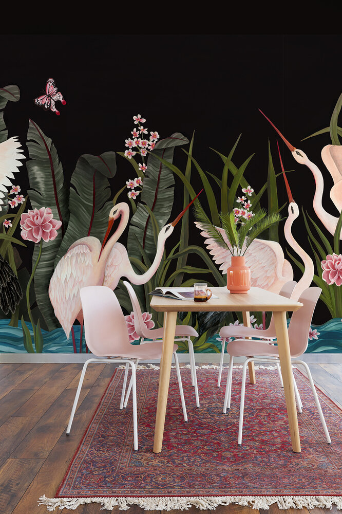 Coordonne Believe in Flight Night Flight 8000058 behang heron gucci  Laura Torroba