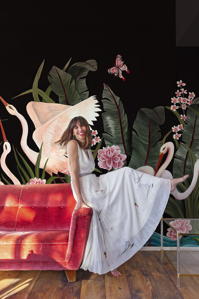 Coordonne Believe in Flight Night Flight 8000058 behang heron gucci  Laura Torroba