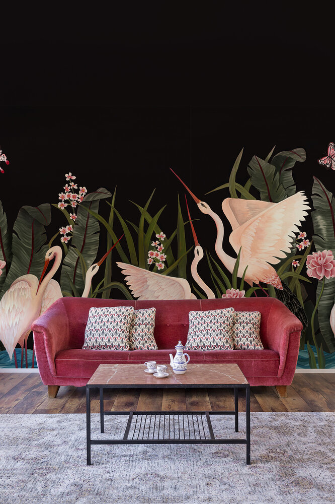 Coordonne Believe in Flight Night Flight 8000058 behang heron gucci  Laura Torroba
