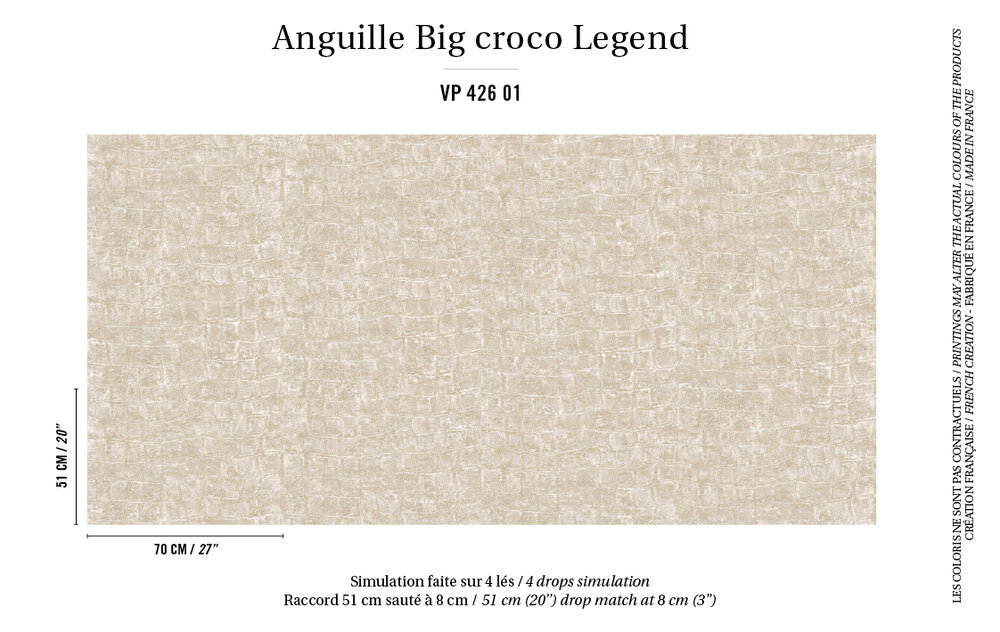 ELITIS Big Croco Legend Behang Collectie VP_426_01