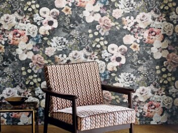 Jane Churchill Marble Rose Behang Atmosphere IV&nbsp;Collectie