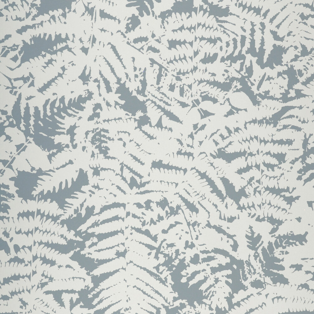 Behang Little Greene Fern SAGE BLUE 20th Century Papers Collectie Luxury By Nature