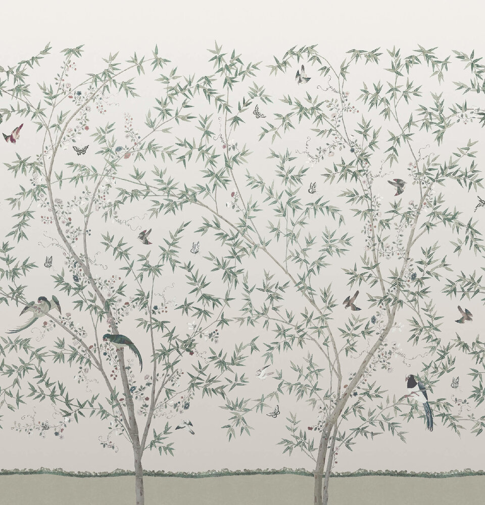 Little Greene Belton Scenic behang Oyster little greene behang