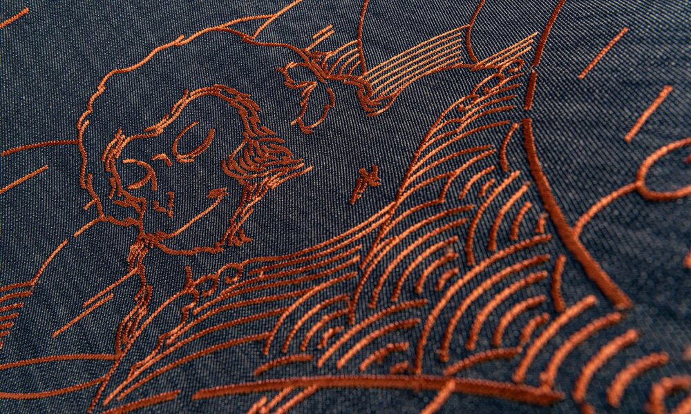 Indigo Macaque behang arte jeans apenMO3000