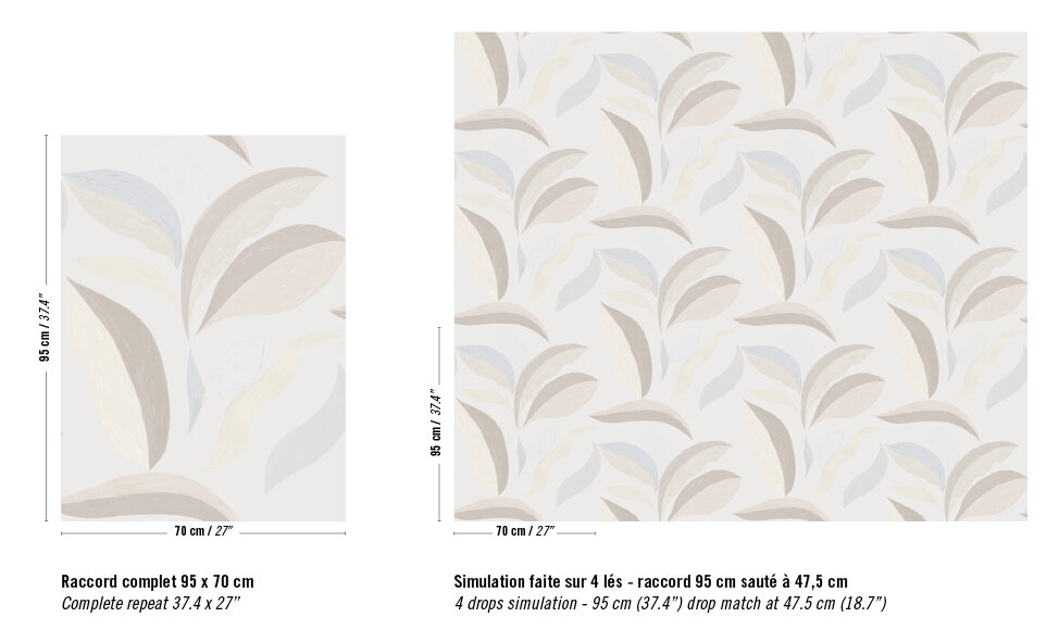 Elitis Nid d&#039;oiseau Behang&nbsp;Flower Power behang collectie TP_300_01