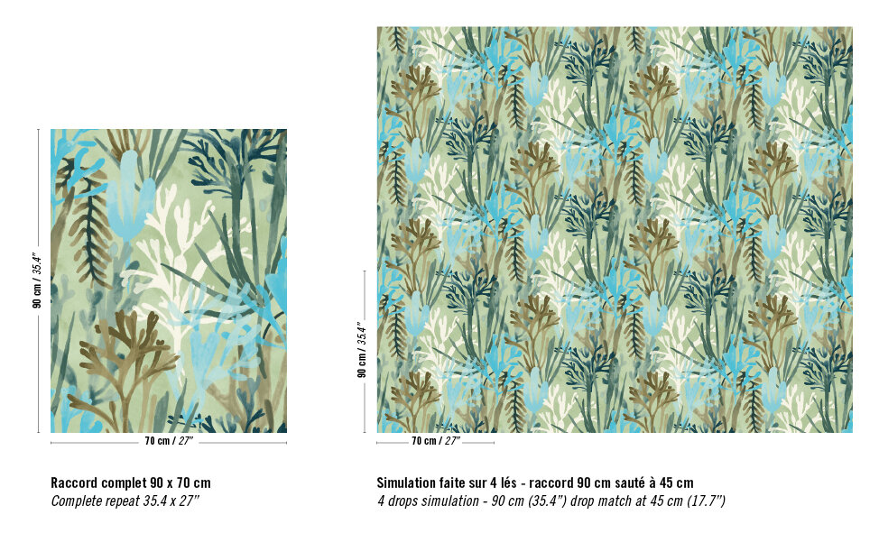 Elitis Algues Behang Flower Power behang collectie TP_303_04