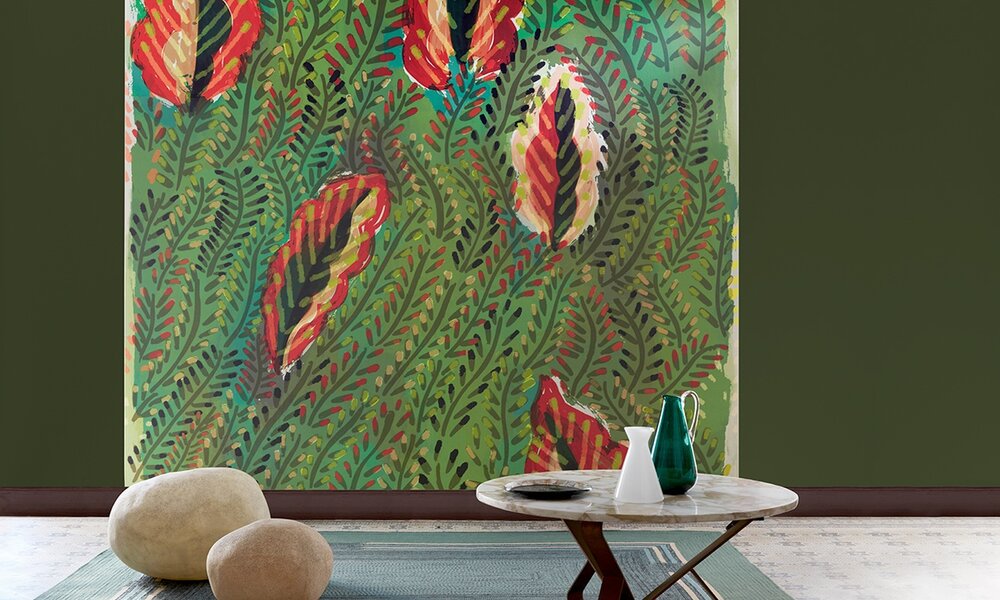 Elitis Maquis Behang&nbsp;Flower Power behang collectie
