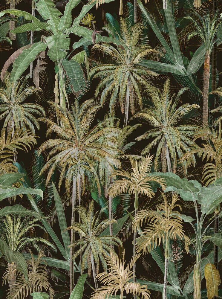  Mind the Gap The Jungle Anthracite behang