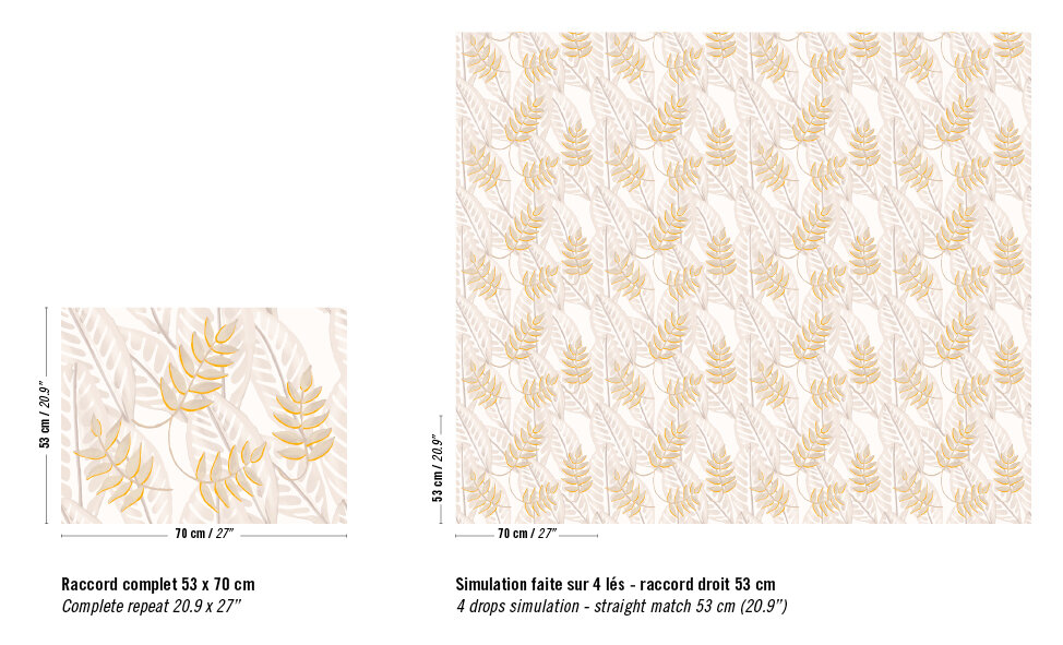 Elitis Alocasia Behang&nbsp;Flower Power behang collectie TP_302_01