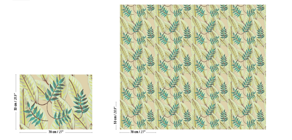 Elitis Alocasia Behang&nbsp;Flower Power behang collectie TP_302_04