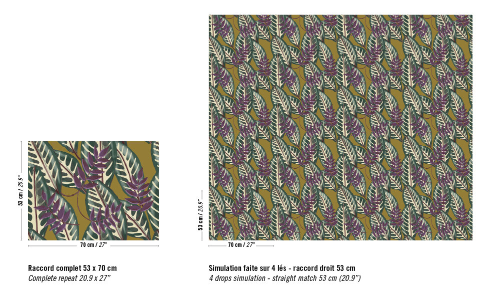Elitis Alocasia Behang&nbsp;Flower Power behang collectie TP_302_02