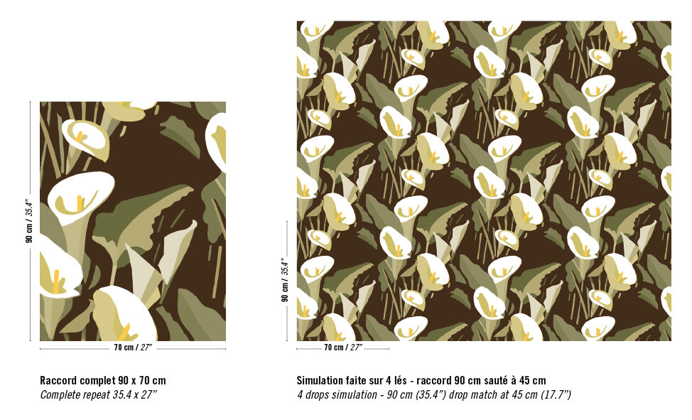 Elitis Arum Behang&nbsp;Flower Power behang collectie TP_304_03