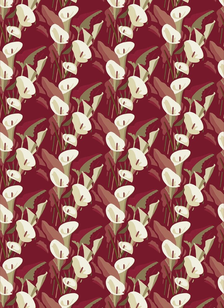 Elitis Arum Behang&nbsp;Flower Power behang collectie TP_304_04