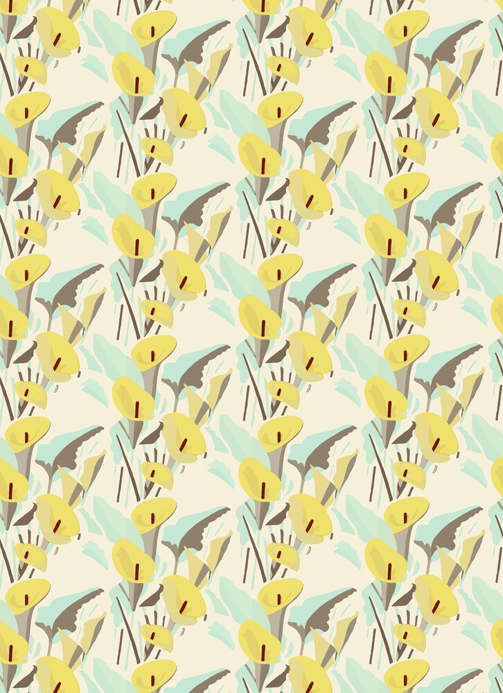 Elitis Arum Behang&nbsp;Flower Power behang collectie TP_304_05