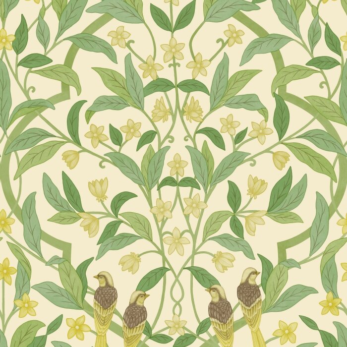 Cole and Son Jasmine &amp; Serin Symphony Behang
