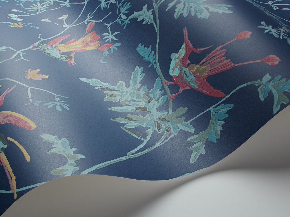 cole and son hummingbirds behang 100/14068 behang detail
