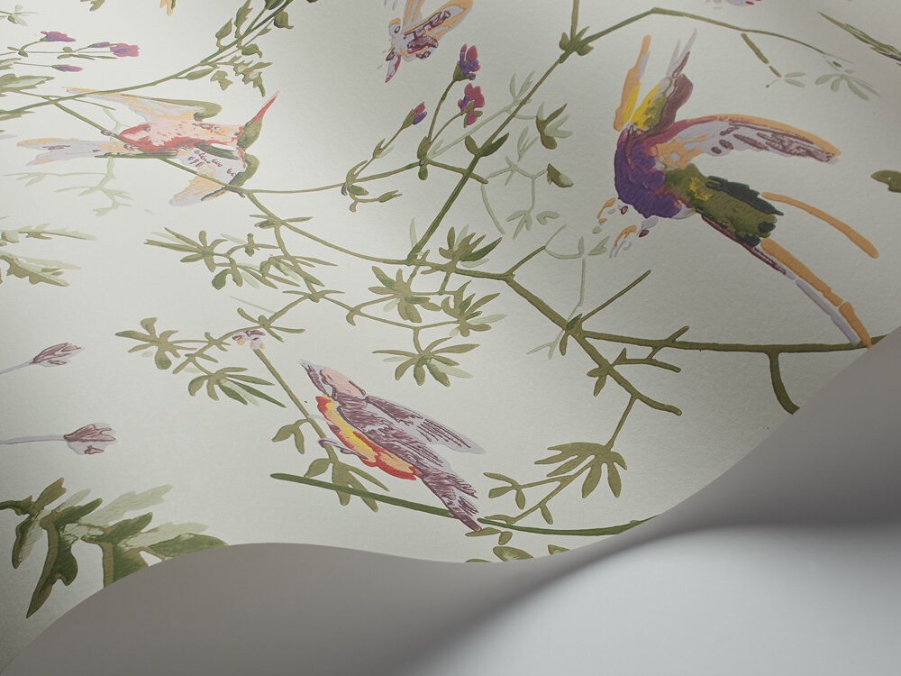 cole and son hummingbirds behang 100/14070 behang detail