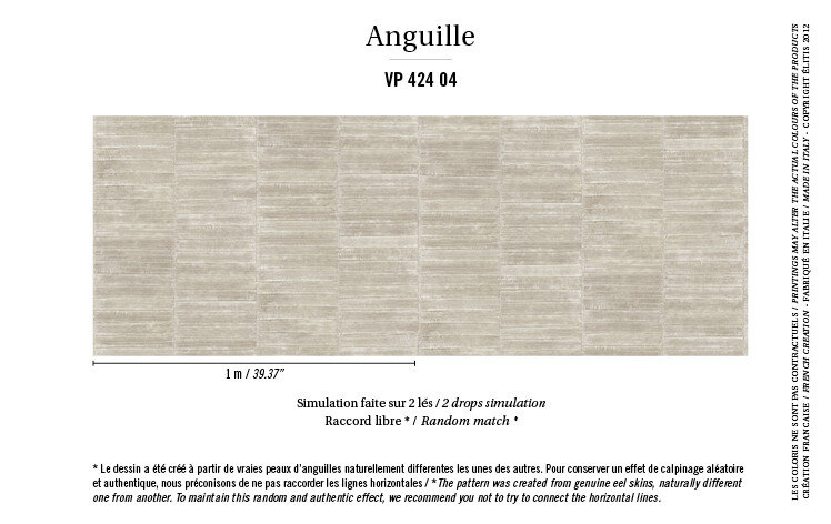 Elitis Anguille behangpapier sfeer
