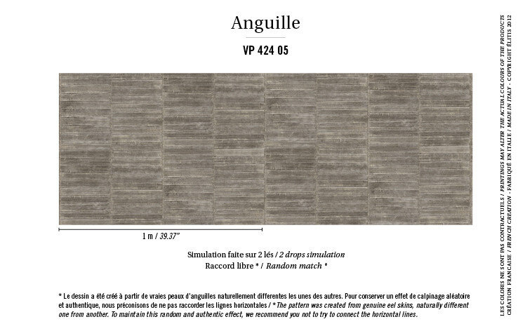 Elitis Anguille behangpapier sfeer
