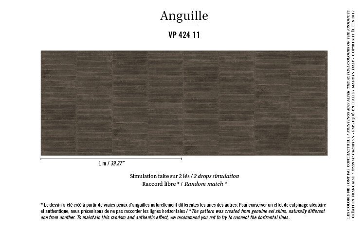 Elitis Anguille behangpapier sfeer