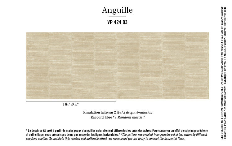 Elitis Anguille behangpapier sfeer