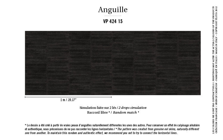 Elitis Anguille behangpapier sfeer