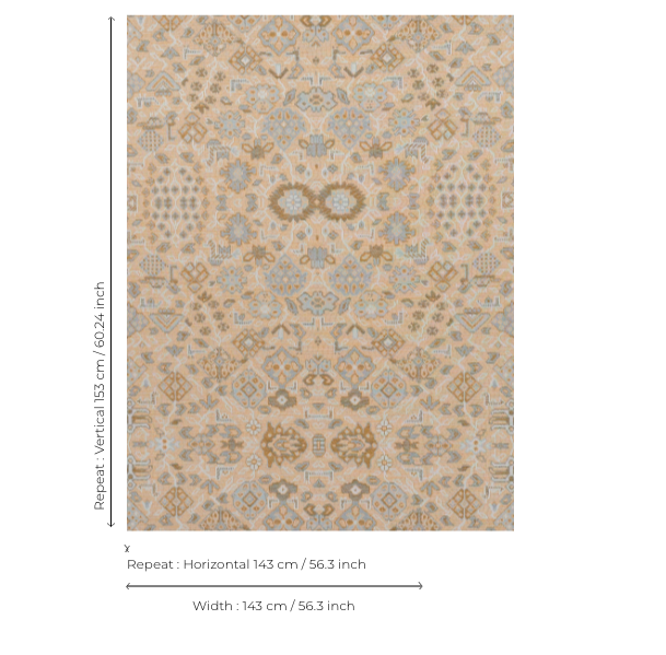 Pierre Frey Le Tapis d&#039;ardabil Behang FP632002
