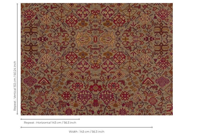 Pierre Frey Le Tapis d&#039;ardabil Behang FP632001