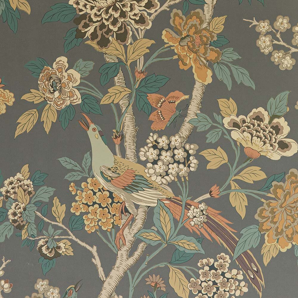 GP &amp; J Baker Hydrangea Bird Behang Signature Wallpapers 2 BW45091-2