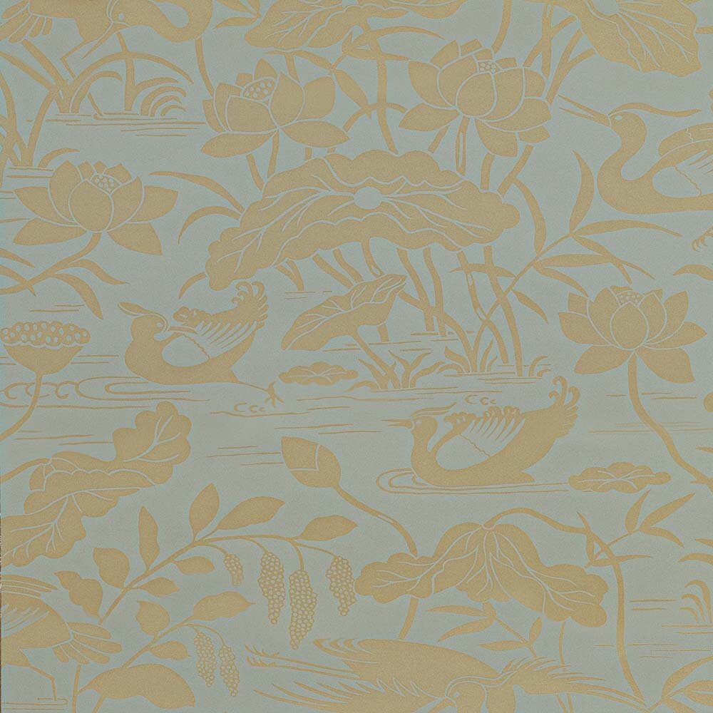 GP &amp; J Baker Heron &amp; Lotus Flower Behang Signature Wallpapers 2 BW45089/5
