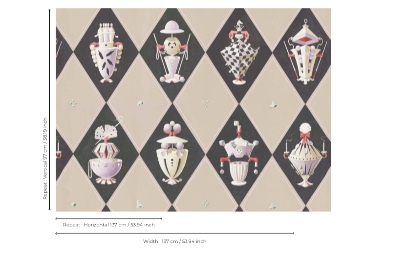 Pierre Frey Jeux de dupes Behang FP497001 