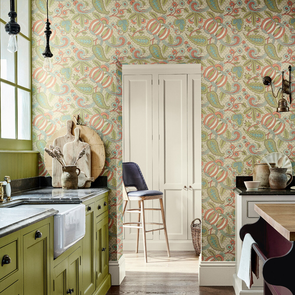 Little Greene Pomegranate Behang National Trust Papers&nbsp;