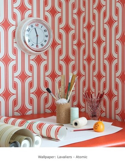 Behang Little Greene Lavaliers Atomic Luxury By Nature sfeer 1