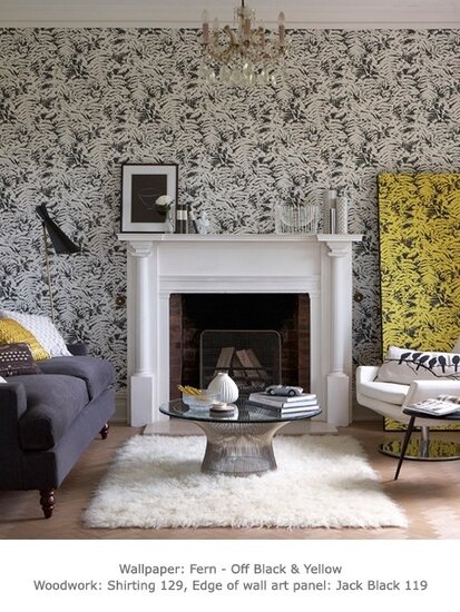 Little Greene Fern Behang - Gilver
