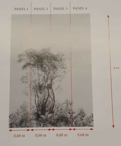 behang arte tropic zilver