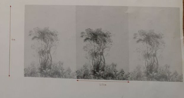 behang arte tropic zilver