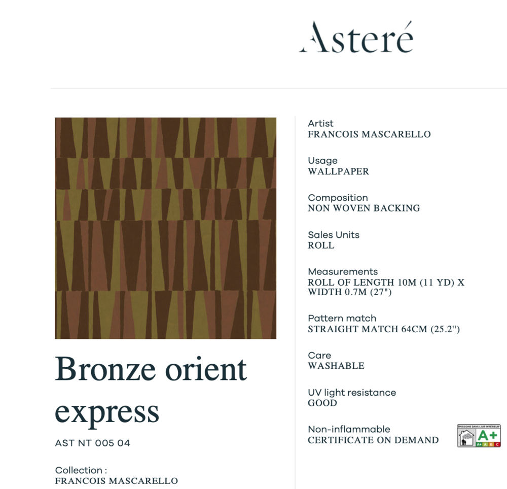 Aster&eacute; Lit De Parade Behang 04 AST_NT_005_04