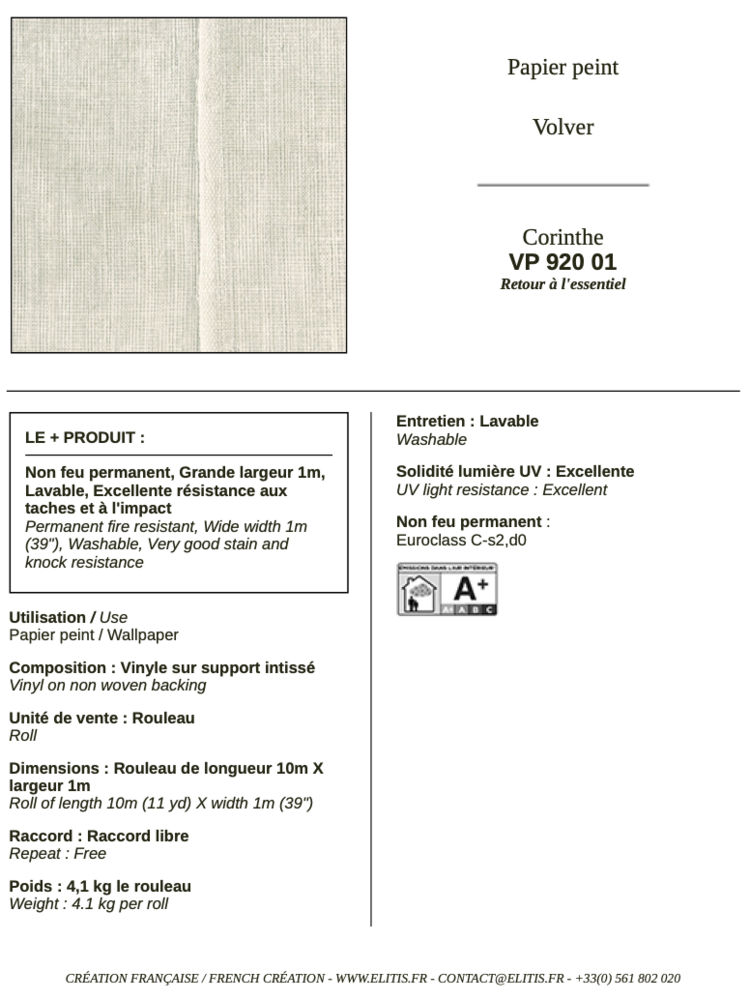ELITIS Corinthe Behang 01 VP_920_01