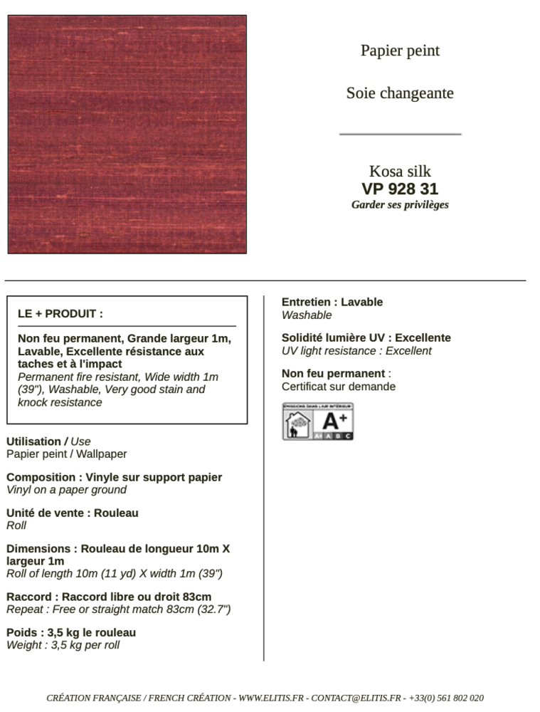 ELITIS Kosa Silk Behang 31 VP_928_31