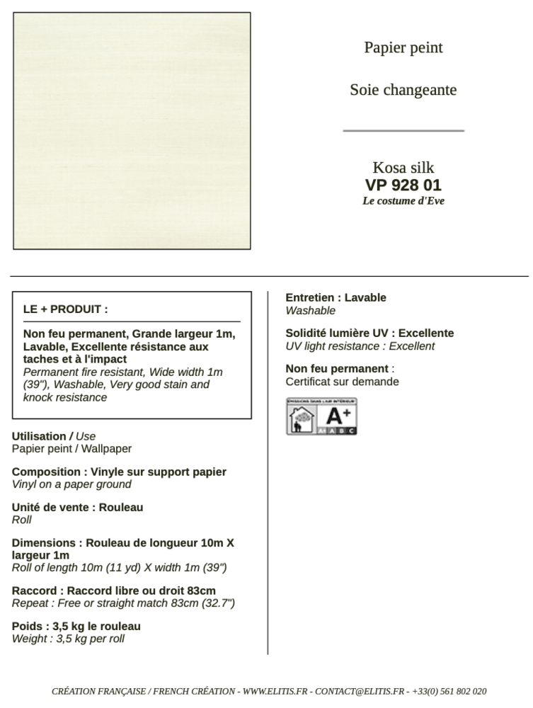 ELITIS Kosa Silk Behang 01 VP_928_01