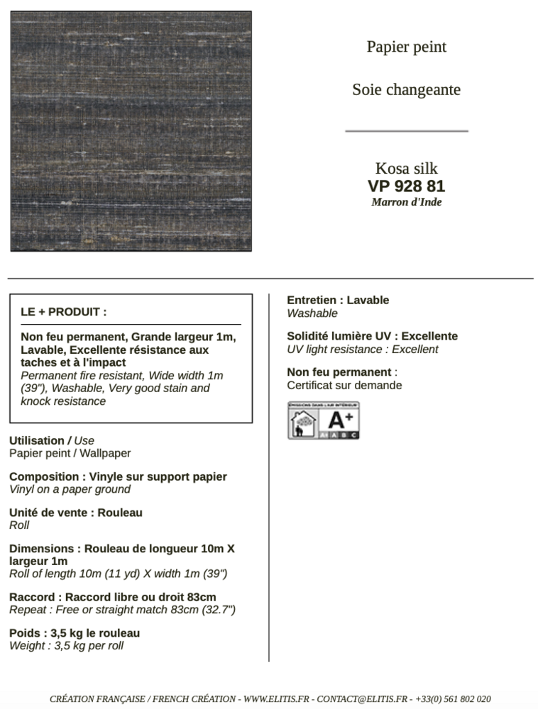 ELITIS Kosa Silk Behang 81 VP_928_81