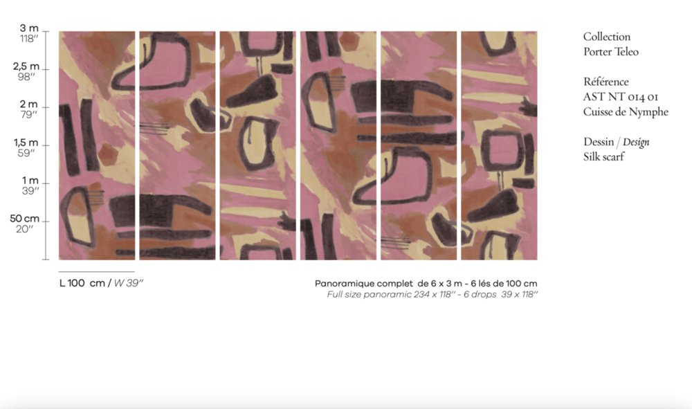 Aster&eacute; Silk Scarf Behang 01 AST_NT_014_01