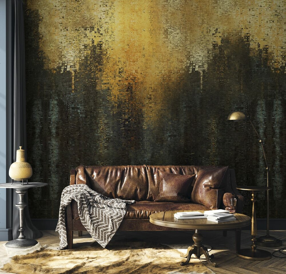 Coordonne Gustave Gold behang 9600300 sfeer