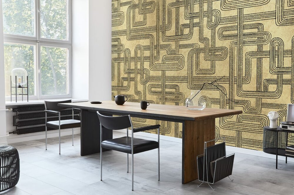 Coordonne Gatsby Behang Gold 9600800