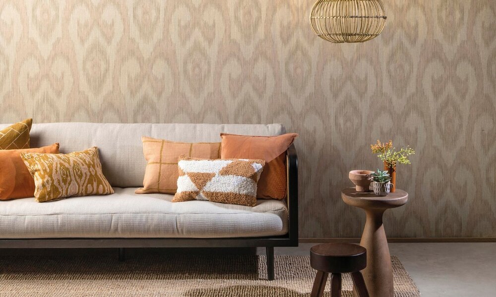 ARTE Ikat Behang - Beige