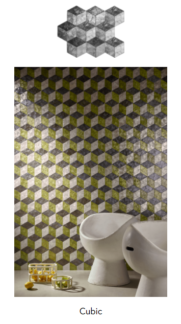 ARTE Cubic Behang Champagne Cocktail