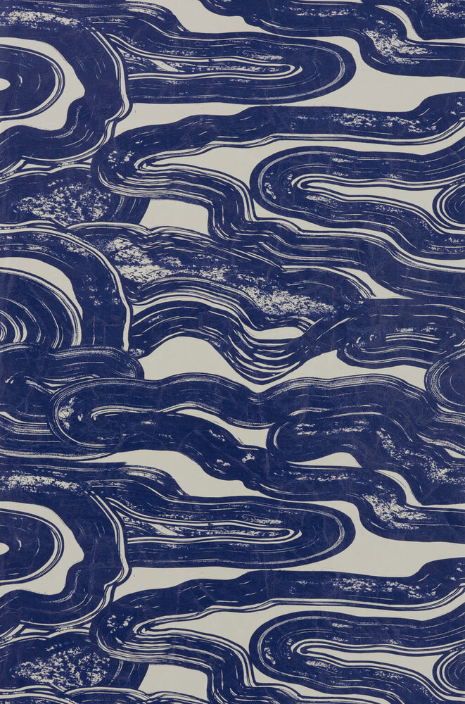 Pierre Frey Nuages behang indigo FP562004