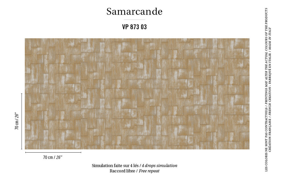 behang elitis khan samarcande behangpapier VP_873_03 instructie