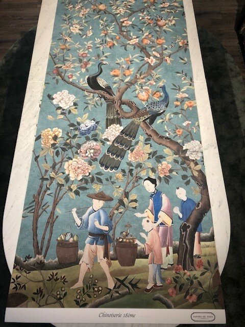 Papiers de Paris Chinoiserie behang blauw